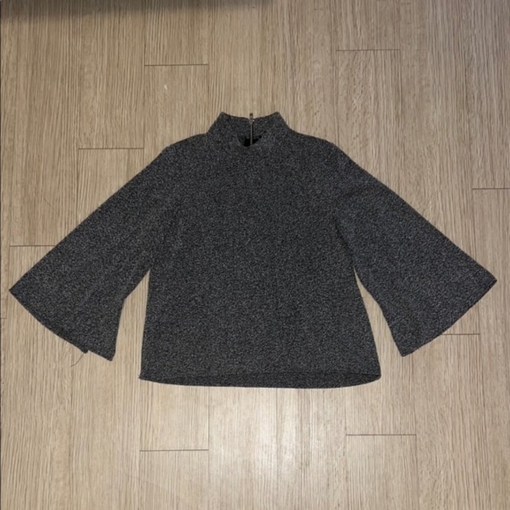 Zara Size Medium Elegant Gray Women's Top